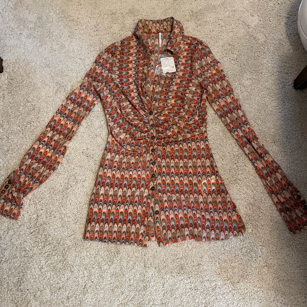 Free People Lucky Shirtee XS NWT